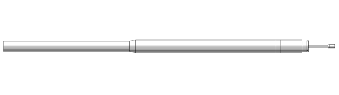Side view illustration of the Welltec Setting Tool used for deploying downhole completion equipment with precision and efficiency.