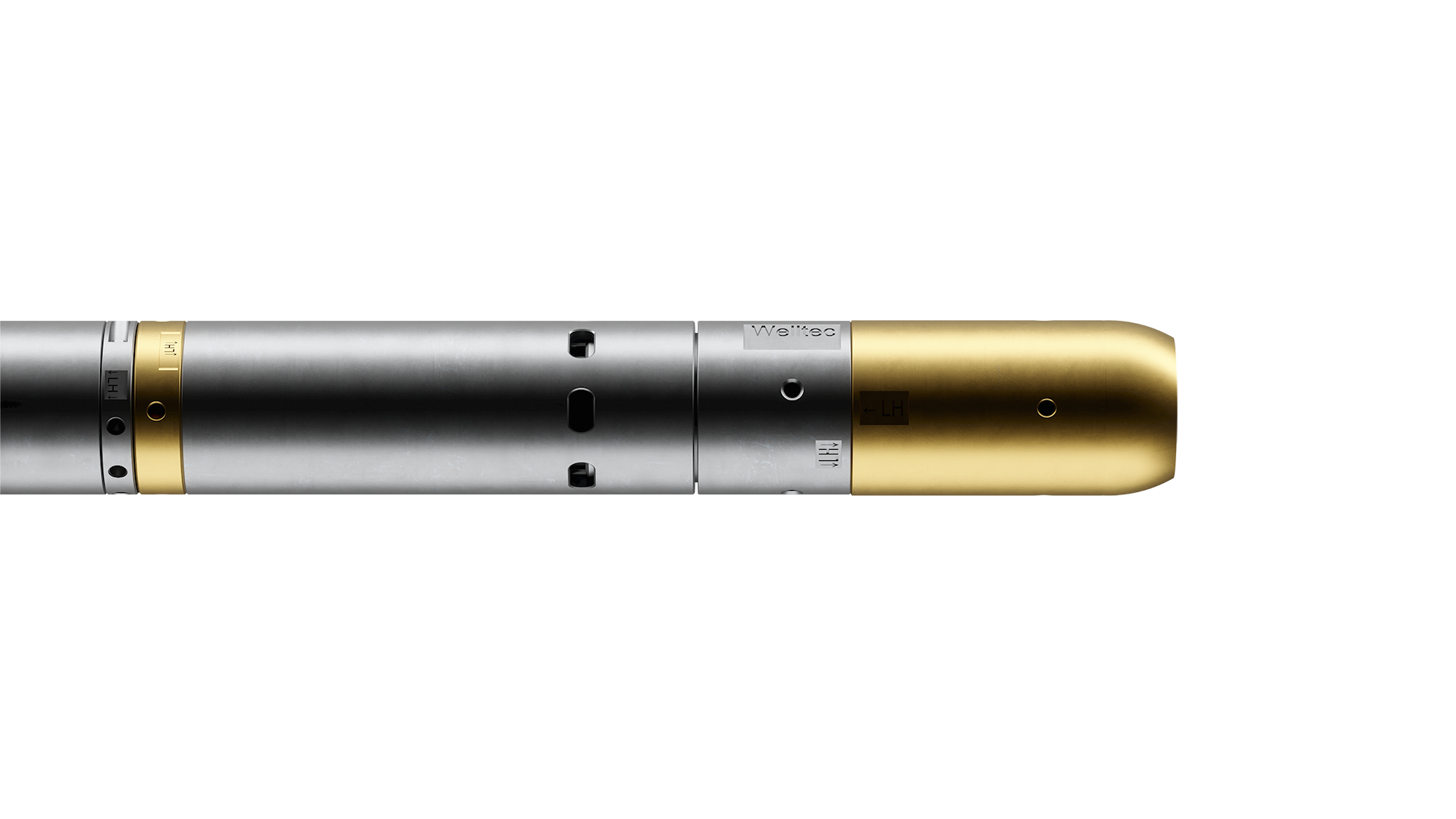 Well Cleaner® Power Suction Tool with a metallic body, gold-colored section, and suction mechanism for effective downhole cleaning.