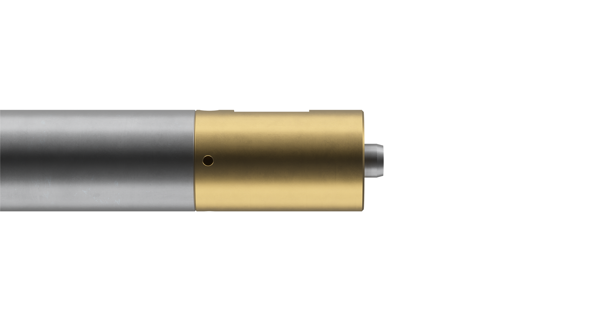Welltec Swivel tool with a metallic body and a gold-colored section, designed for precise downhole operations.