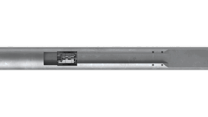 Axter Line Cutter tool with a metallic body and specialized cutting mechanism designed for efficient control line retrieval in downhole operations.